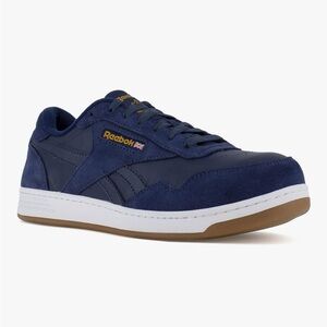 Reebok Men's Club MEMT Work EH Navy Blue Suede Leather Comp Toe Size 7.5
